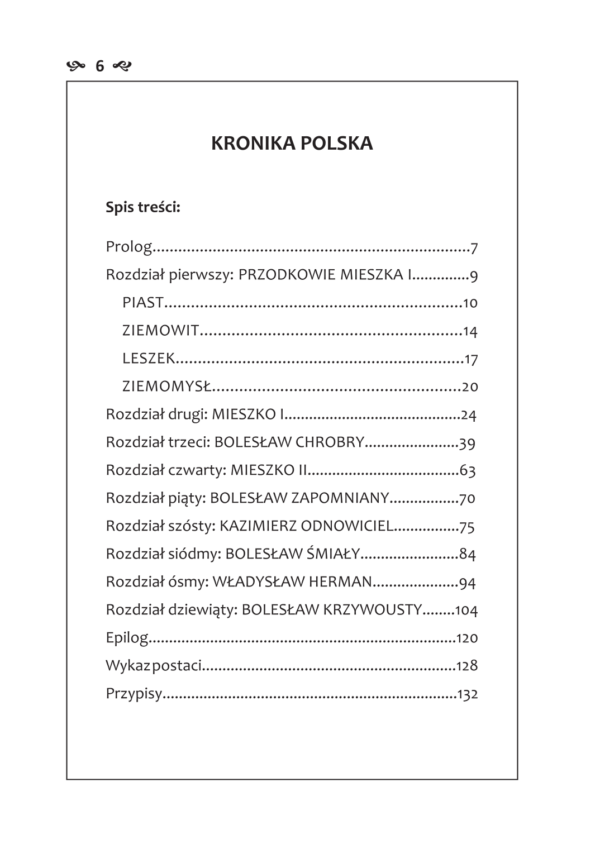 Kronika Polska – Spis treści