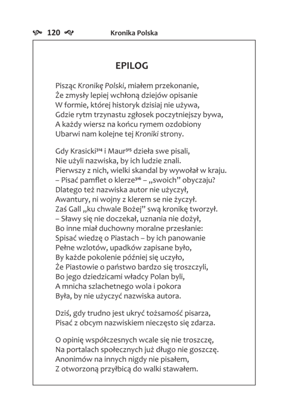 KRONIKA POLSKA- EPILOG