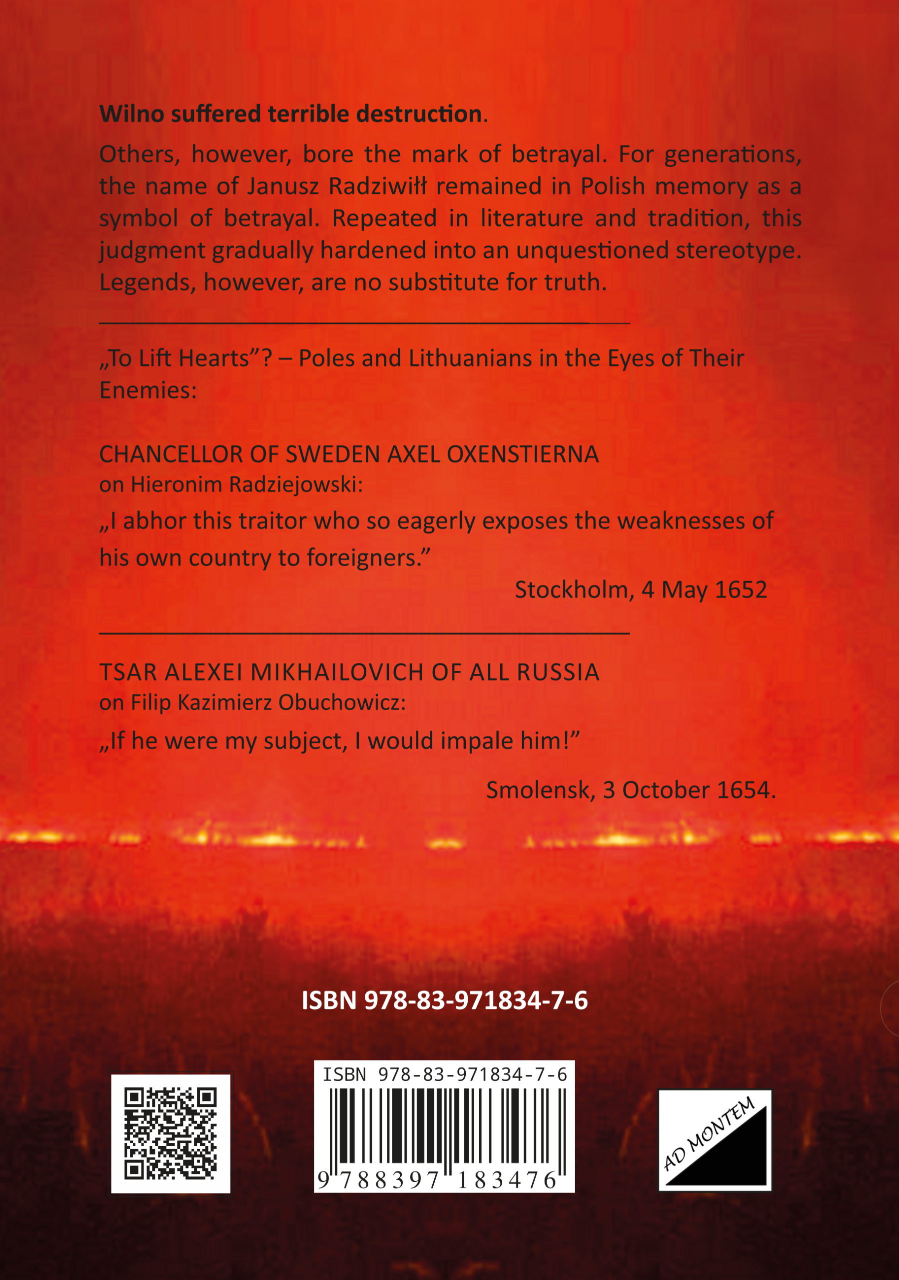 Back cover of Volume II of the book *Anti-Trilogy*